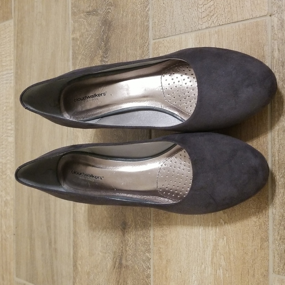 Low heels, gray pair available for $10